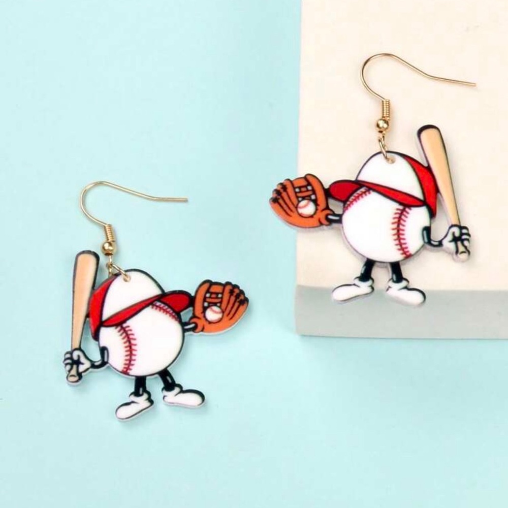 Baseball Season Dangling earrings New